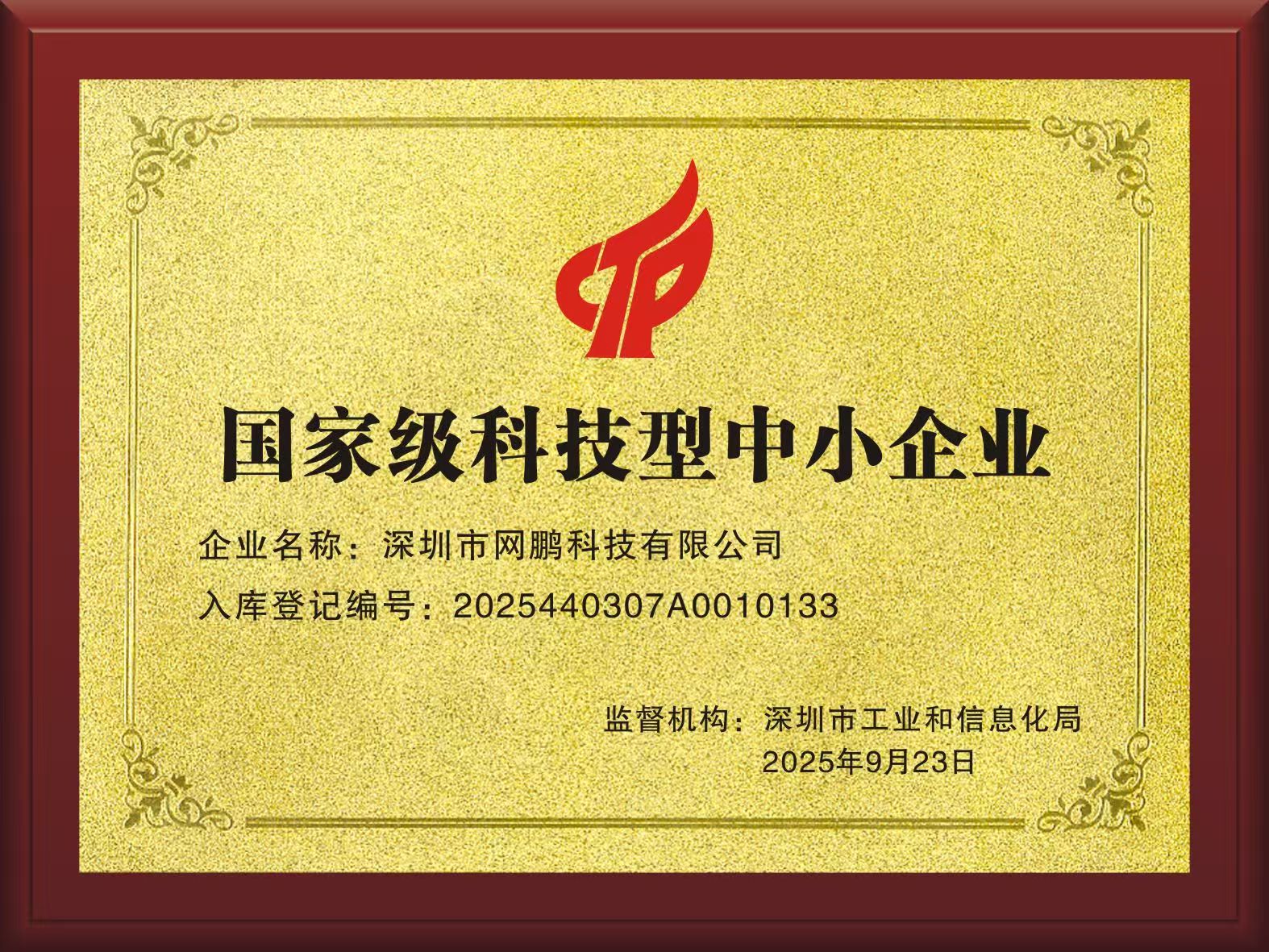 国家级科技型中小企业